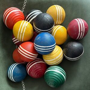 Colorful Striped Croquet Balls (17)